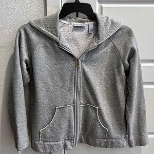 Women's Pacer Gray Pipped Zip Front Athletic/Casual Hooded Jacket Size PM